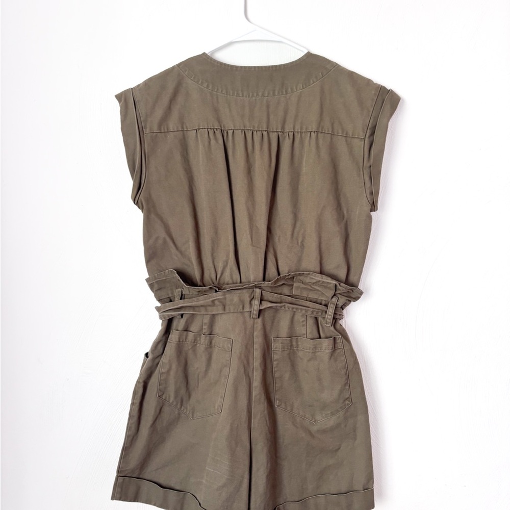 Marissa Webb Collective Olive Canvas Romper - Picture 6 of 8
